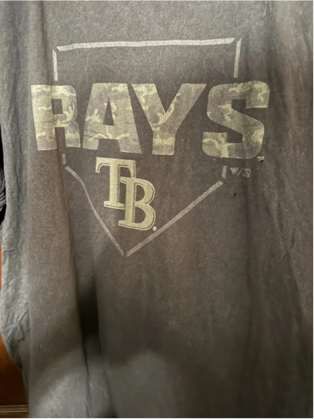 Tampa Bay Rays Camo Logo Fanatics T-shirt Men Sz 2XLT Black - Picture 6 of 17